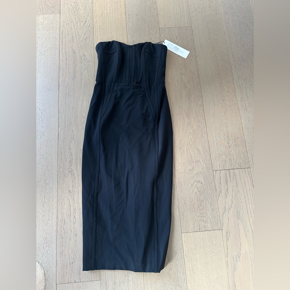 Veronica Beard Black Strapless Cocktail Dress